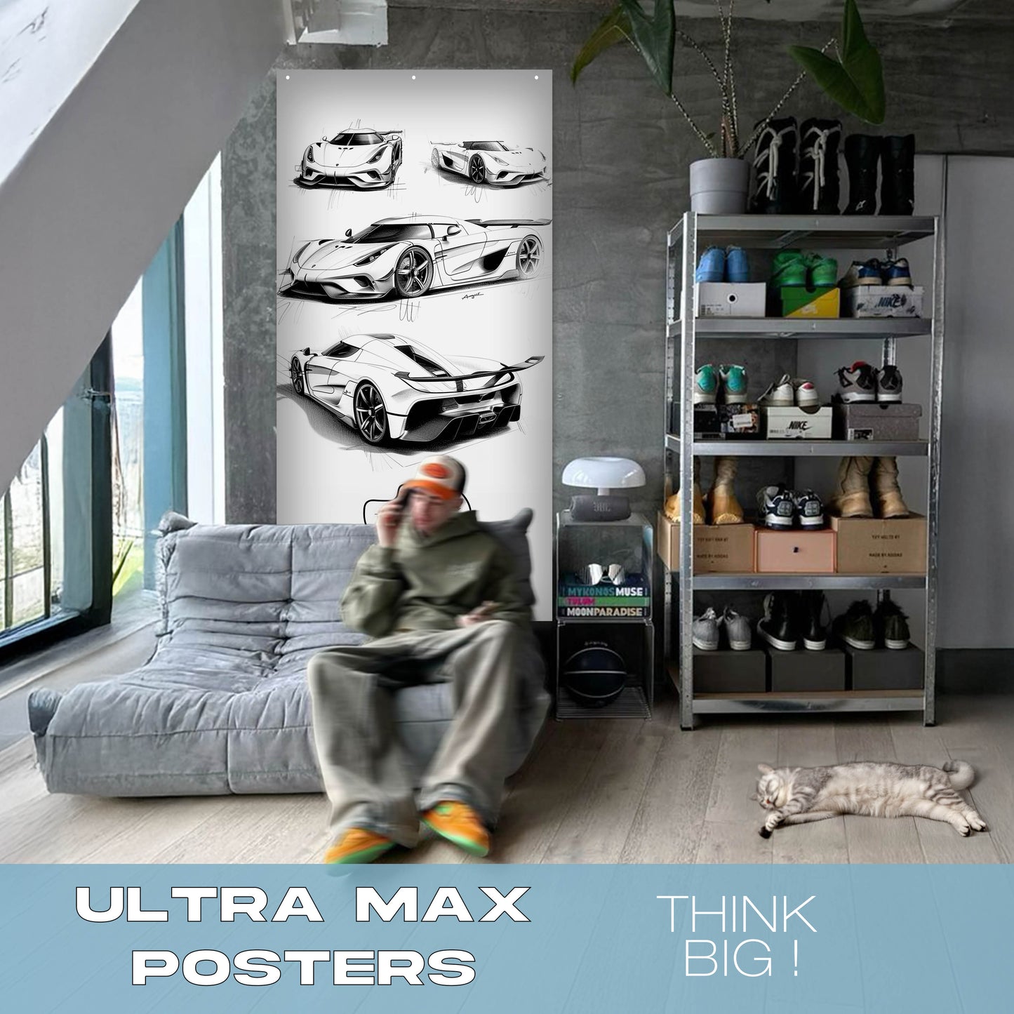 Jesko Sketch - Ultra Max Poster