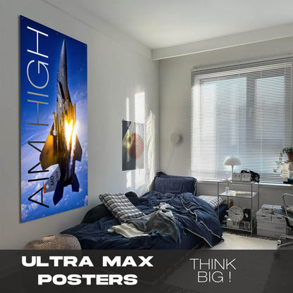 Fighter Jet Aim High - Ultra Max Poster