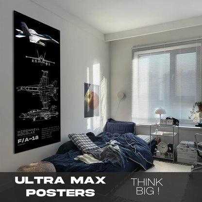 Fighter Jet F18/A - Ultra Max Poster
