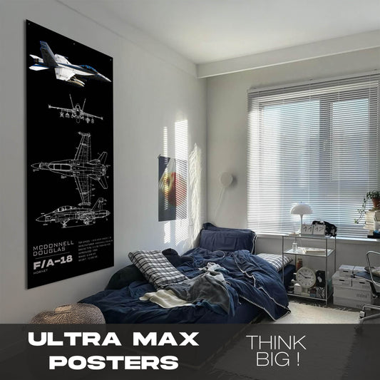 Fighter Jet F18/A - Ultra Max Poster
