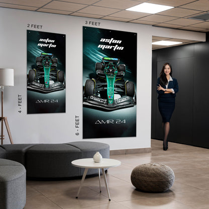 F1 Aston Martin AMR24 - Ultra Max Poster
