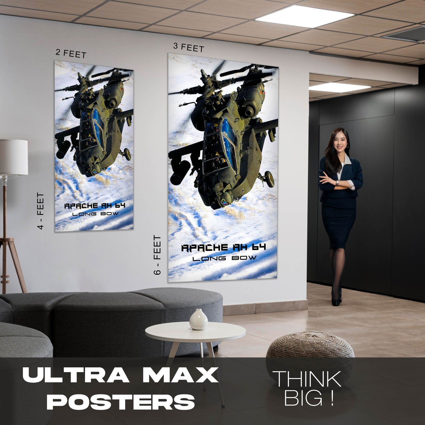 Apache AH64 - Ultra Max Poster