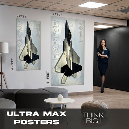 Fighter Jet F22 Raptor - Ultra Max Poster