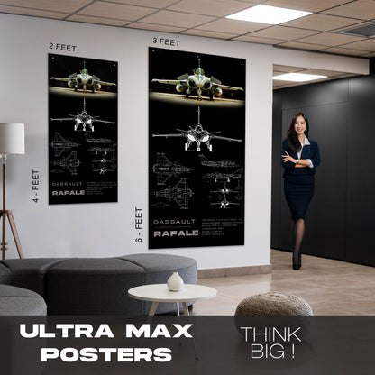 Fighter Jet Rafale - Ultra Max Poster