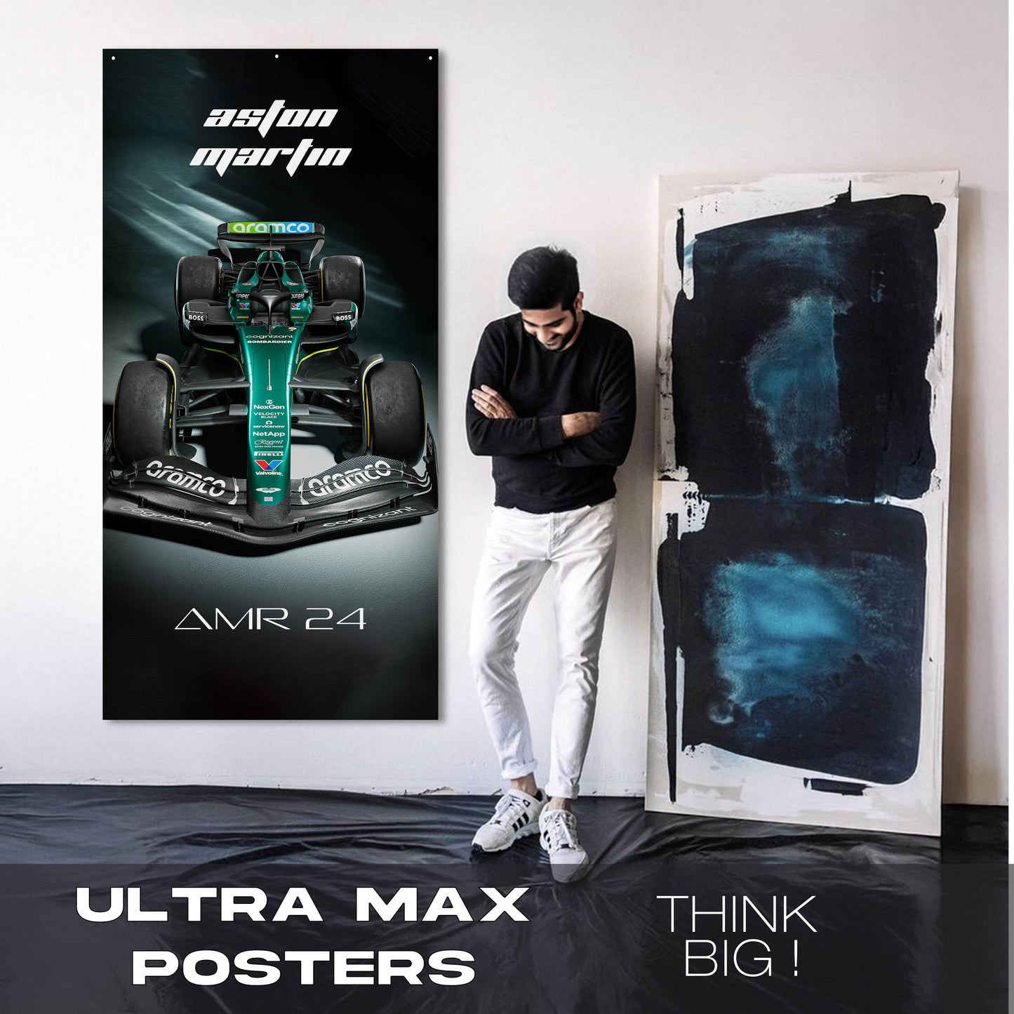 F1 Aston Martin AMR24 - Ultra Max Poster