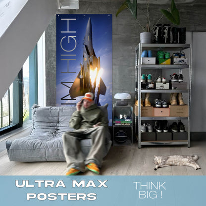 Fighter Jet Aim High - Ultra Max Poster