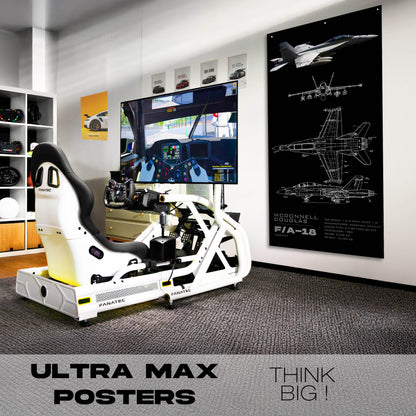 Fighter Jet F18/A - Ultra Max Poster