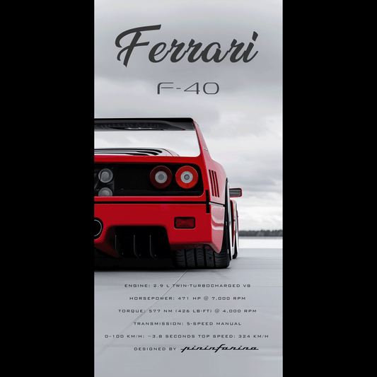 Ferrari F40 - Ultra Max Poster