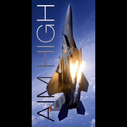 Fighter Jet Aim High - Ultra Max Poster