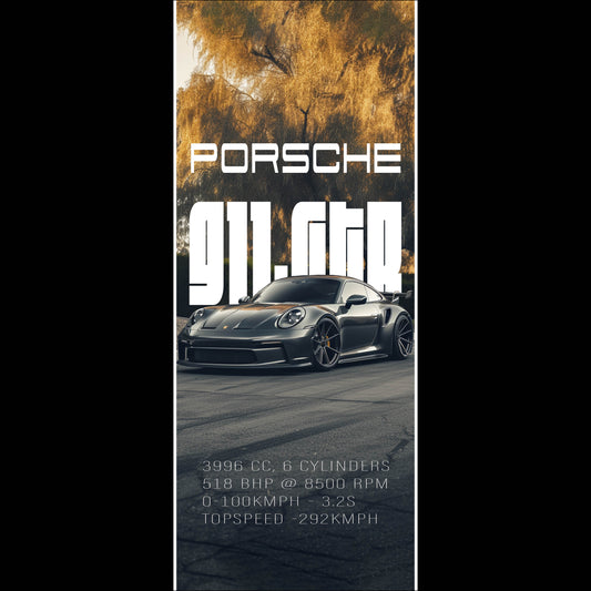 Porsche GTR grey - Long Poster