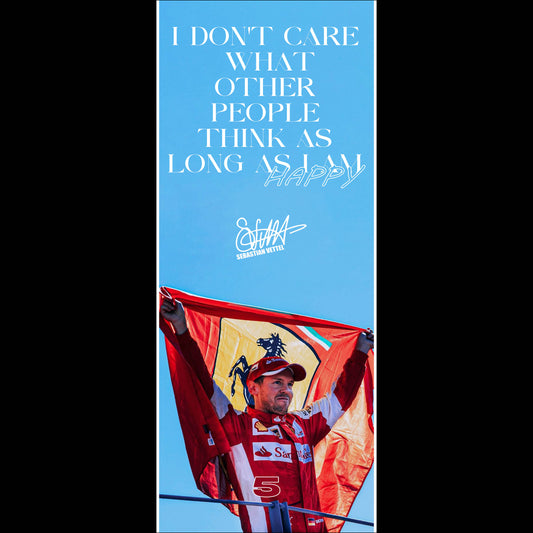 I dont Care Sebastian Vettel - Long Poster