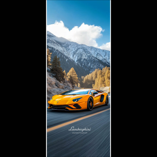 Lamborghini Aventador Yellow - Long Poster