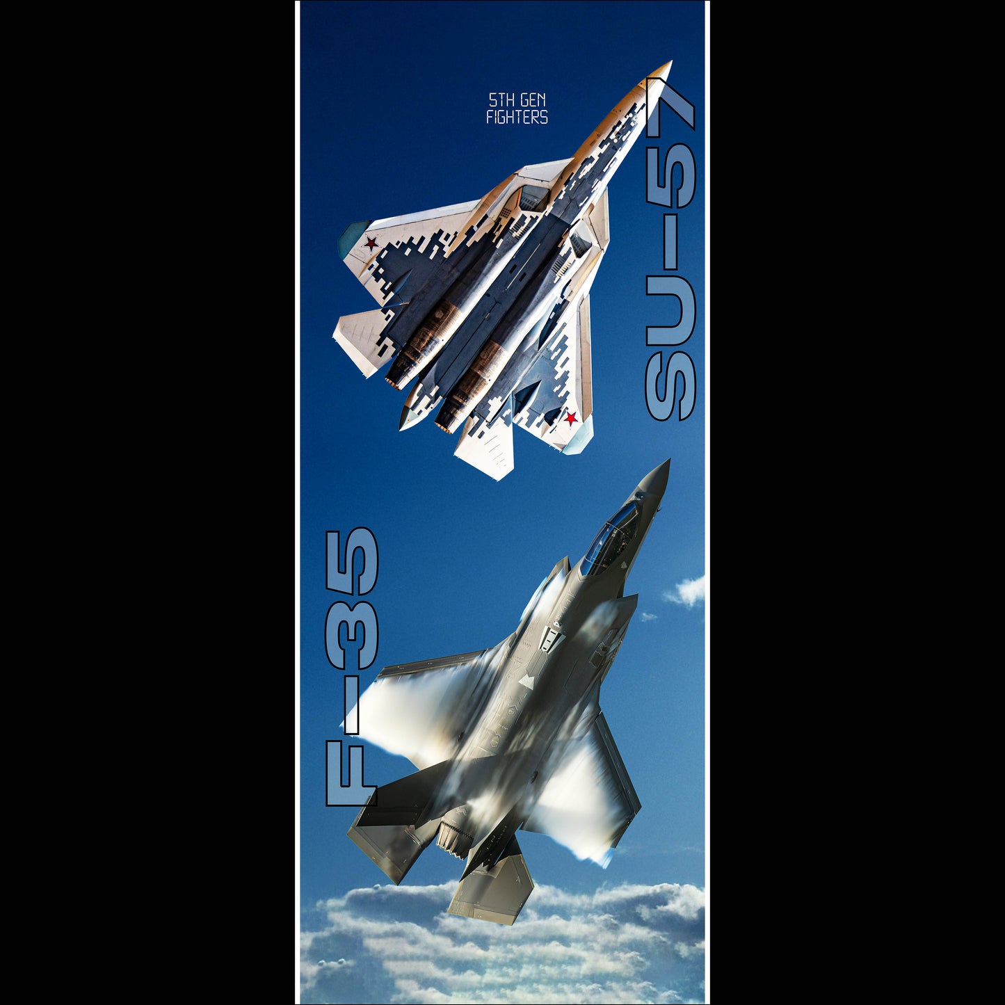 Face Off F35 vs SU57 - Long Poster