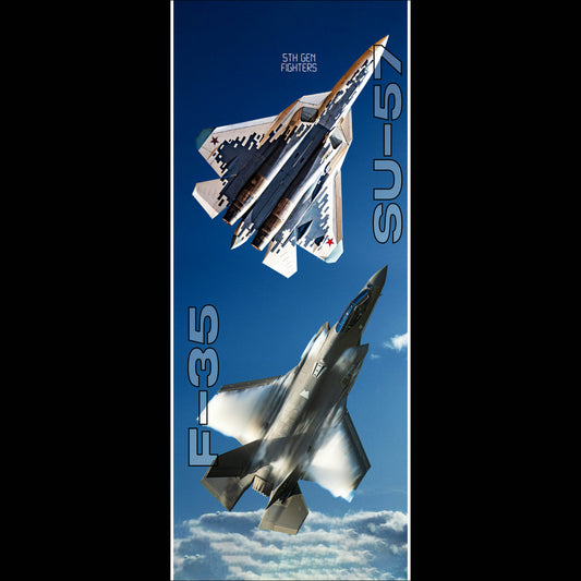 Face Off F35 vs SU57 - Long Poster