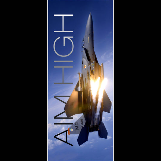 Fighter Jet-Aim High - Long Poster