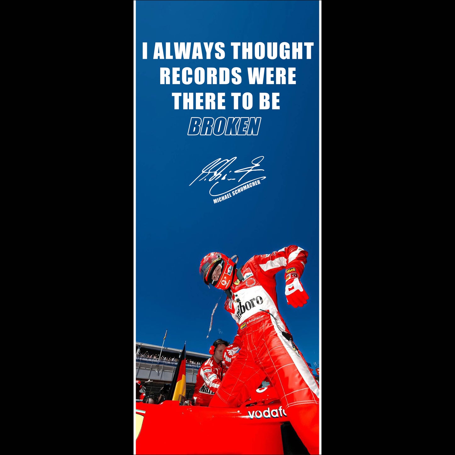 michael shumacher - Long Poster