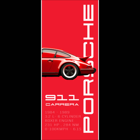 Porsche Red - Long Poster