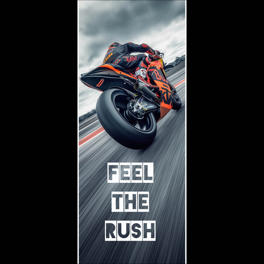 Bike on track - Long Poster