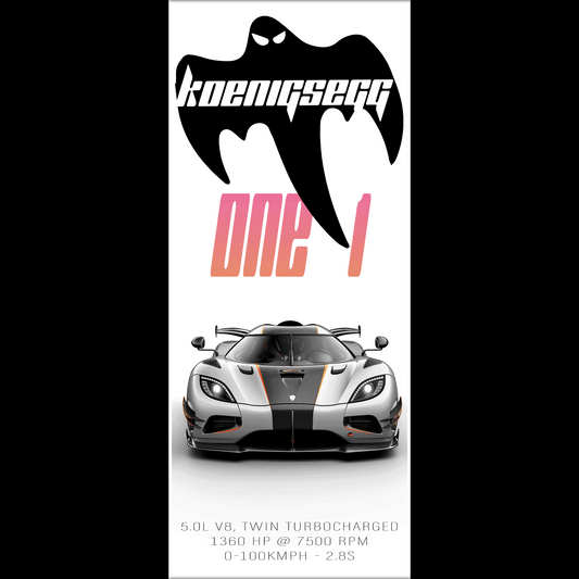 koenigsegg one - Long Poster