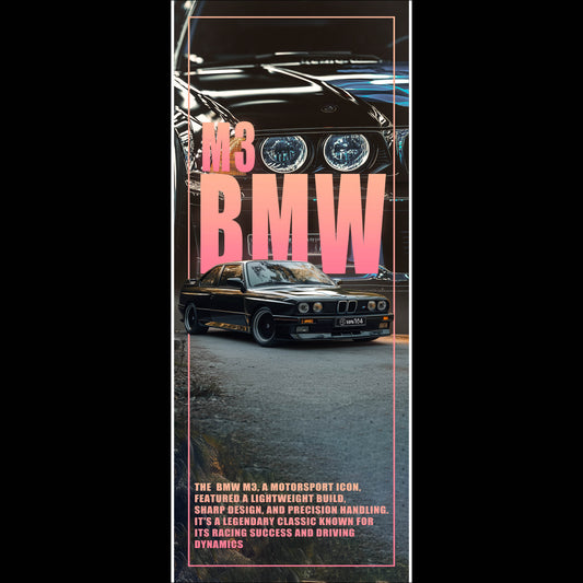 BMW M3 Classic - Long Poster