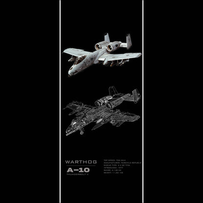 Fighter Jet A-10 - Long Poster