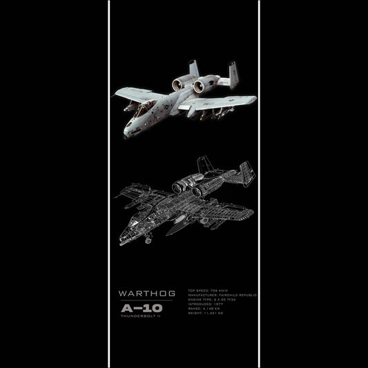 Fighter Jet A-10 - Long Poster