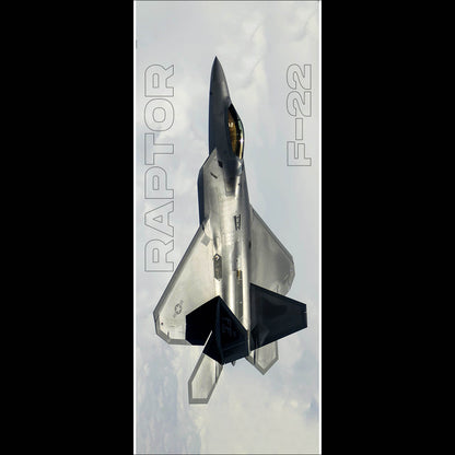 Fighter Jet - F22 Raptor 3 - Long Poster