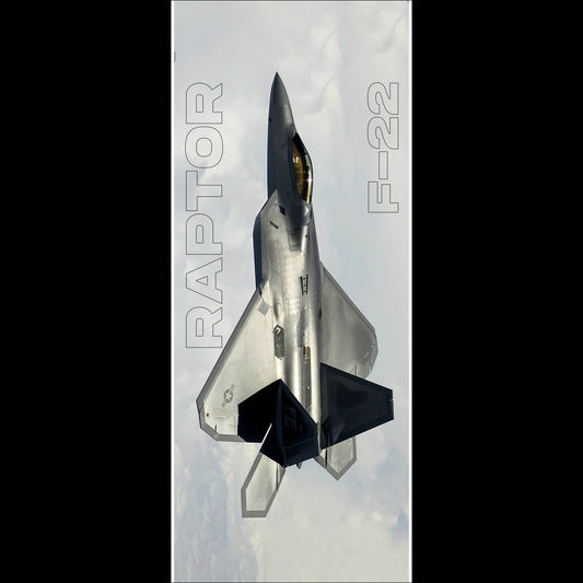 Fighter Jet - F22 Raptor 3 - Long Poster