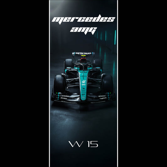 F1 Mercedes AMG W15 #44 - Long Poster