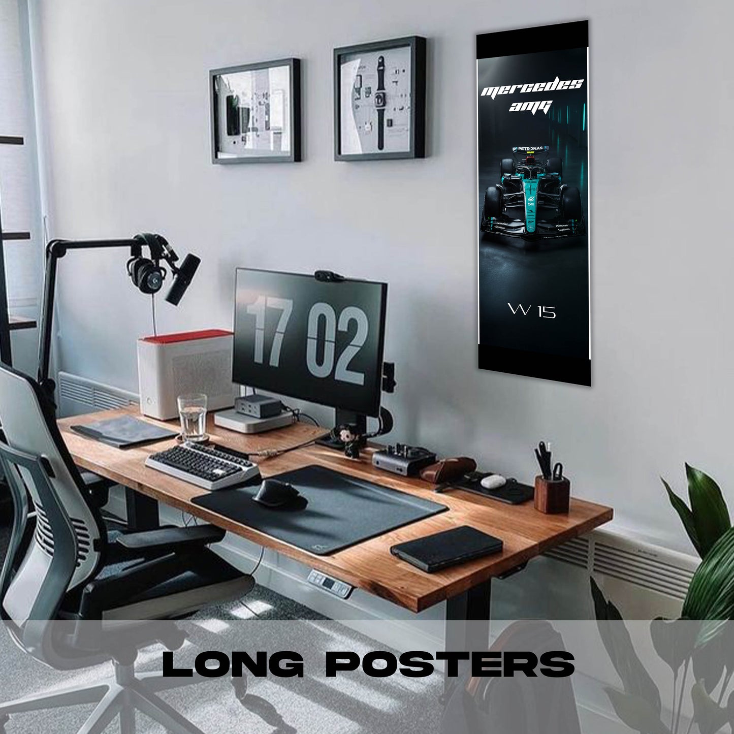 F1 Mercedes AMG W15 #44 - Long Poster