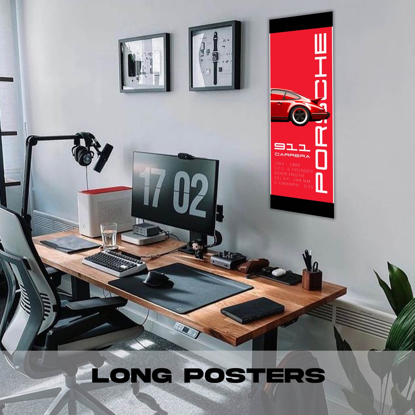 Porsche Red - Long Poster