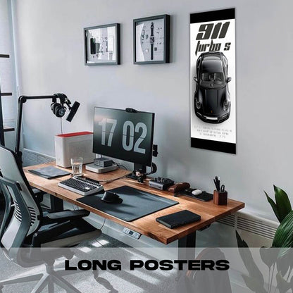 Porsche Black - Long Poster