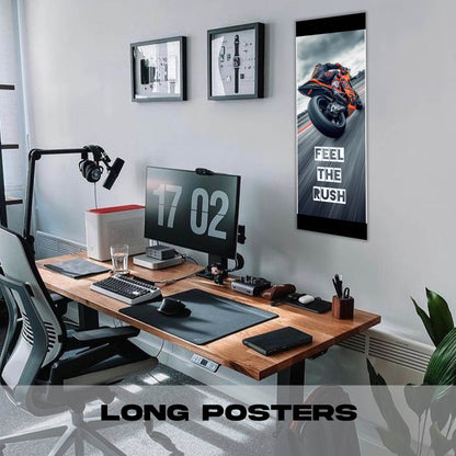 Bike on track - Long Poster
