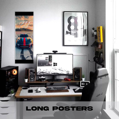 Porsche Logo - Long Poster