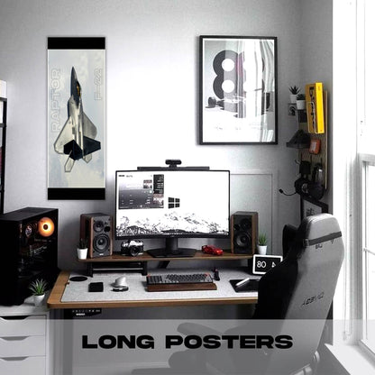 Fighter Jet - F22 Raptor 3 - Long Poster