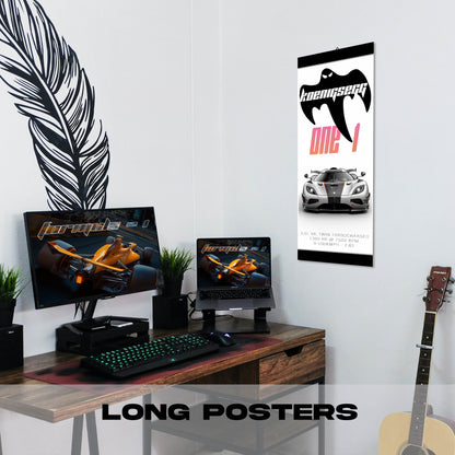 koenigsegg one - Long Poster