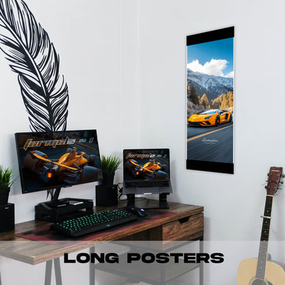 Lamborghini Aventador Yellow - Long Poster