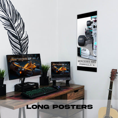 F1 Mercedez Petronas - Long Poster
