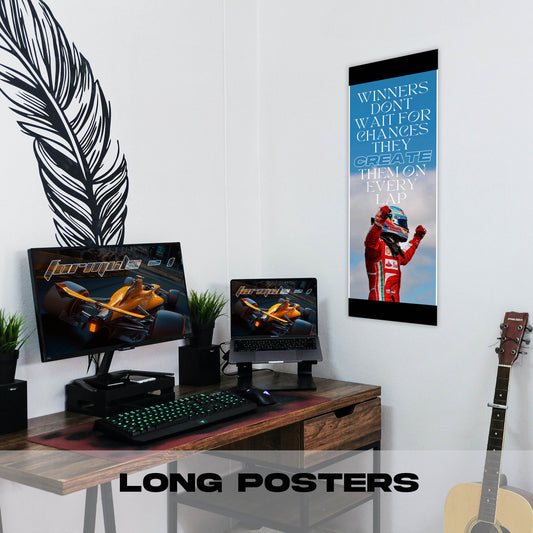 Man Winning Quote - Long Poster