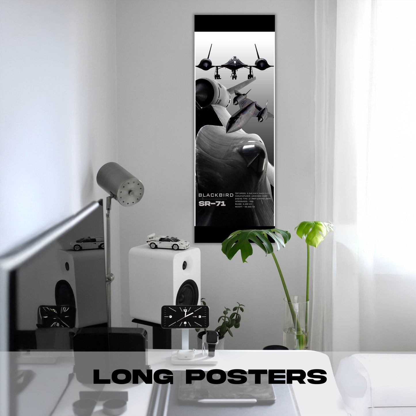 Fighter Jet SR71 - Long Poster