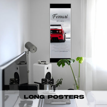 Ferrari F40 - Long Poster