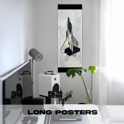 Fighter Jet - F22 Raptor 3 - Long Poster