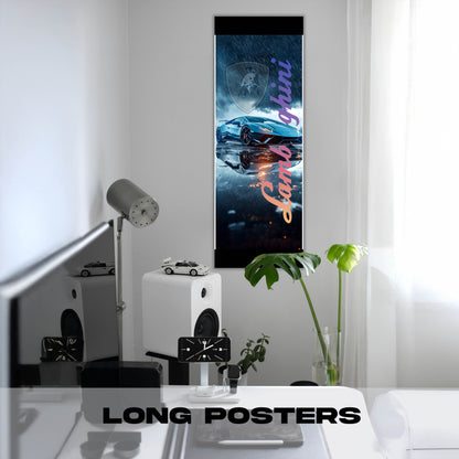 Lamborghini Grey - Long Poster