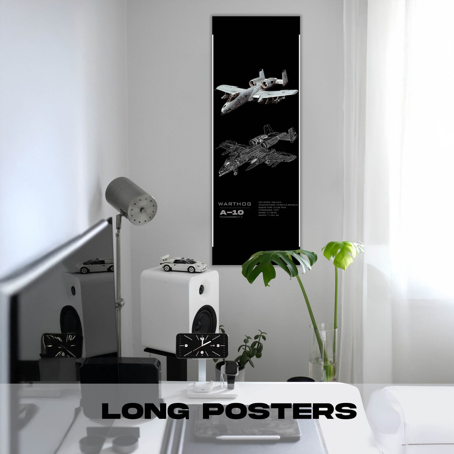 Fighter Jet A-10 - Long Poster