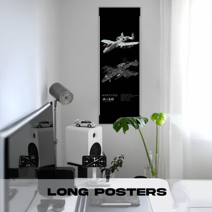 Fighter Jet A-10 - Long Poster