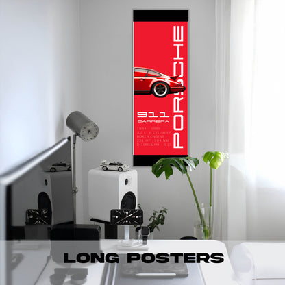 Porsche Red - Long Poster