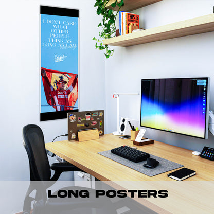 I dont Care Sebastian Vettel - Long Poster