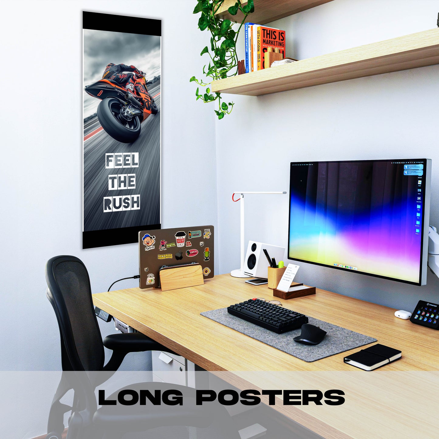 Bike on track - Long Poster