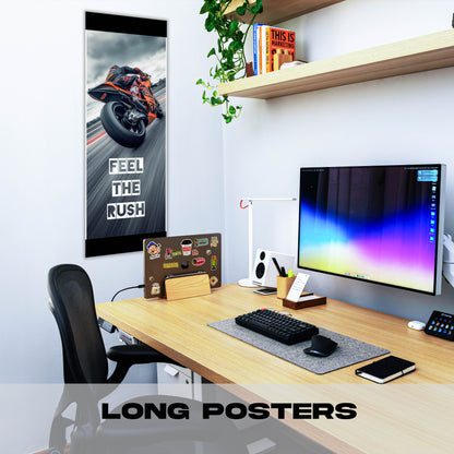 Bike on track - Long Poster