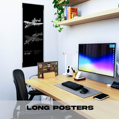 Fighter Jet A-10 - Long Poster